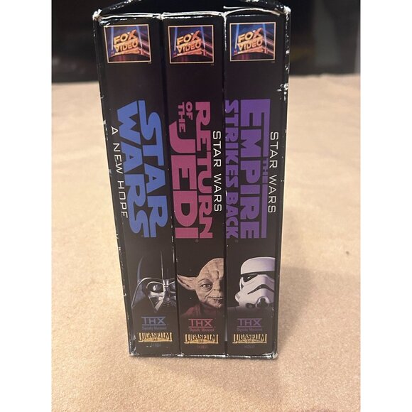 Star Wars Empire Strikes Back Return of the Jedi Hope Trilogy  VHS Box Set 1995 - Picture 1 of 5